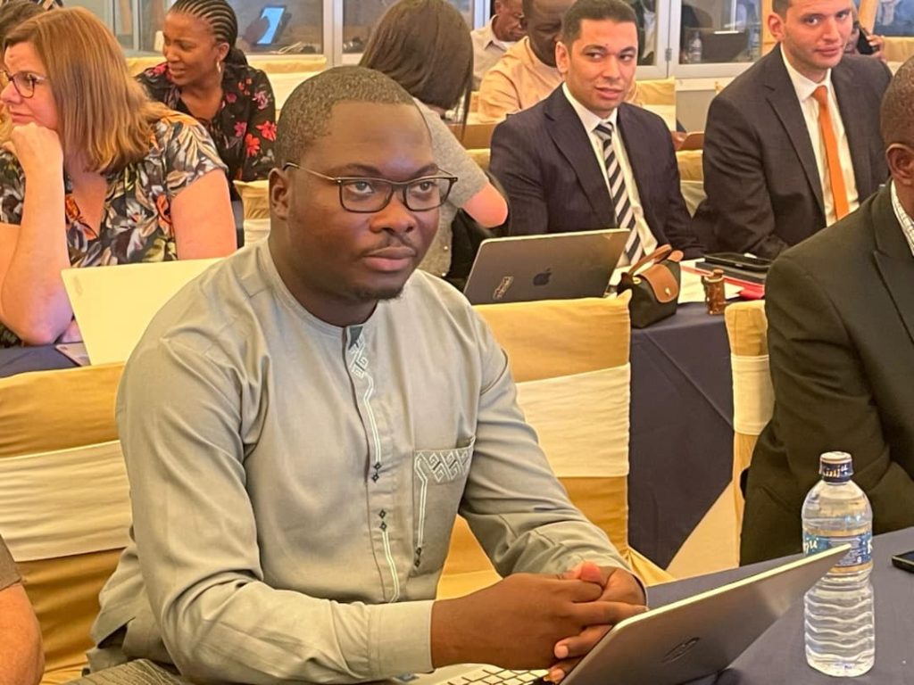 Moise Balagizi, coordonnateur démocratie, paix et sécurité du RIJF lors des travaux du CTS sur la jeunesse, la culture et les sports